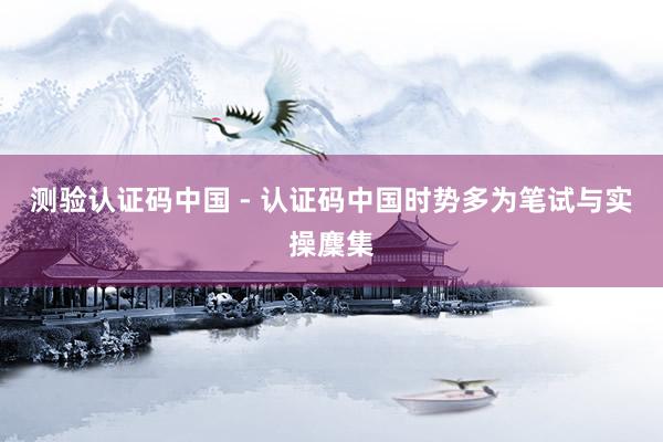 测验认证码中国 - 认证码中国时势多为笔试与实操麇集